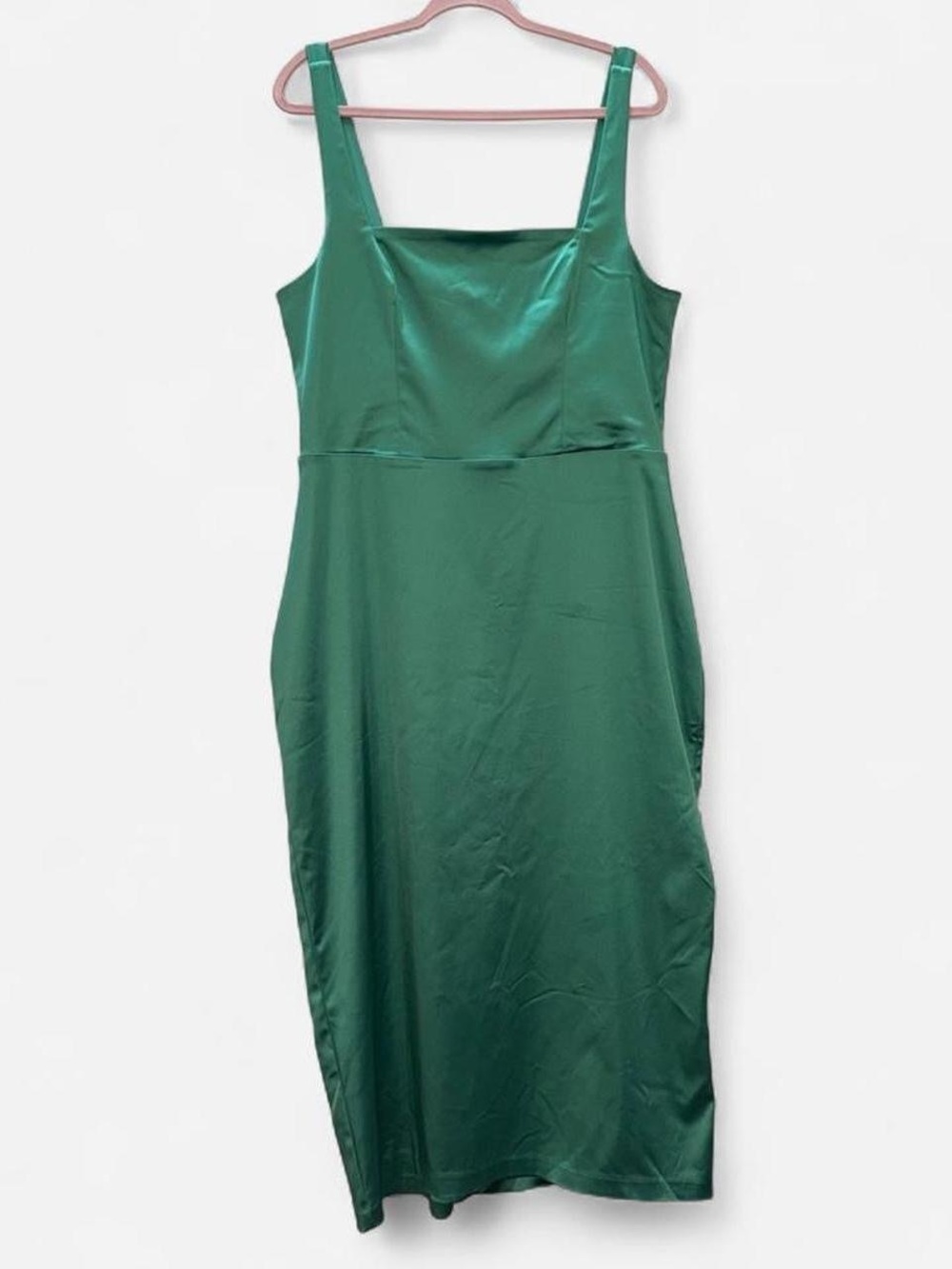 Abercrombie & Fitch Satin Sculpt Dress in Green Size XL TALL Formal Party Grad